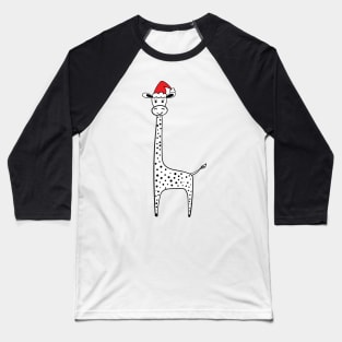 Christmas giraffe Baseball T-Shirt